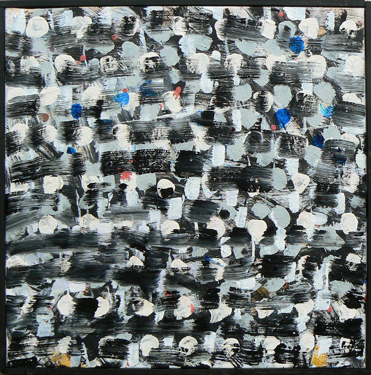 Senza titolo (A), 2011, tecnica mista su tela, 50 x 50 cm