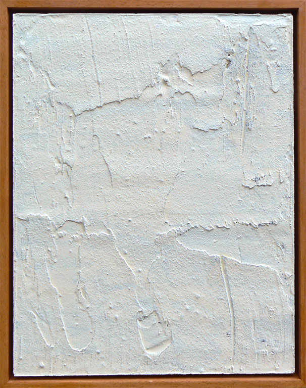 Cemento dipinto C, 2011, tecnica mista su legno, 50 x 40 cm