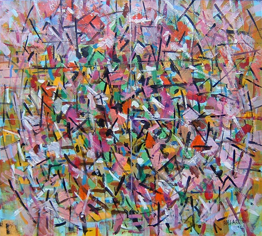 Astratto n. 3, 2004, olio e acrilico su tela, 60 x 70 cm