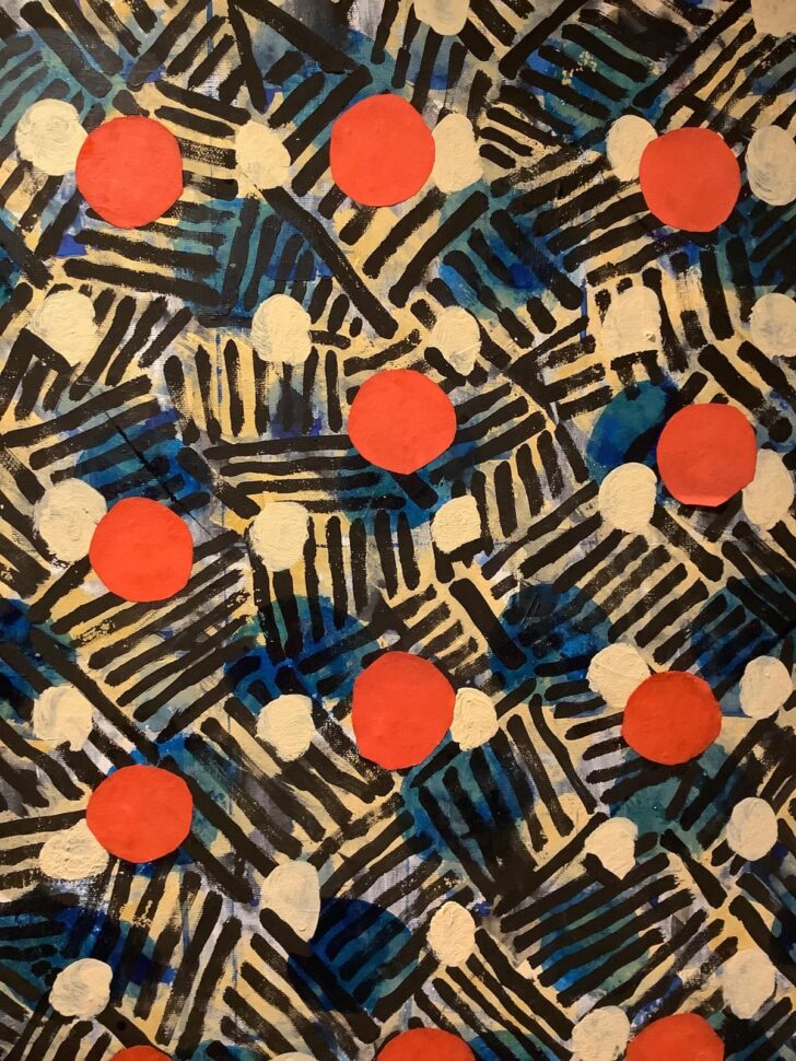 Figure nascoste. 2012. Tecnica mista su tela, 70 x 60 cm (particolare).